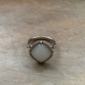 Pandora white stone ring